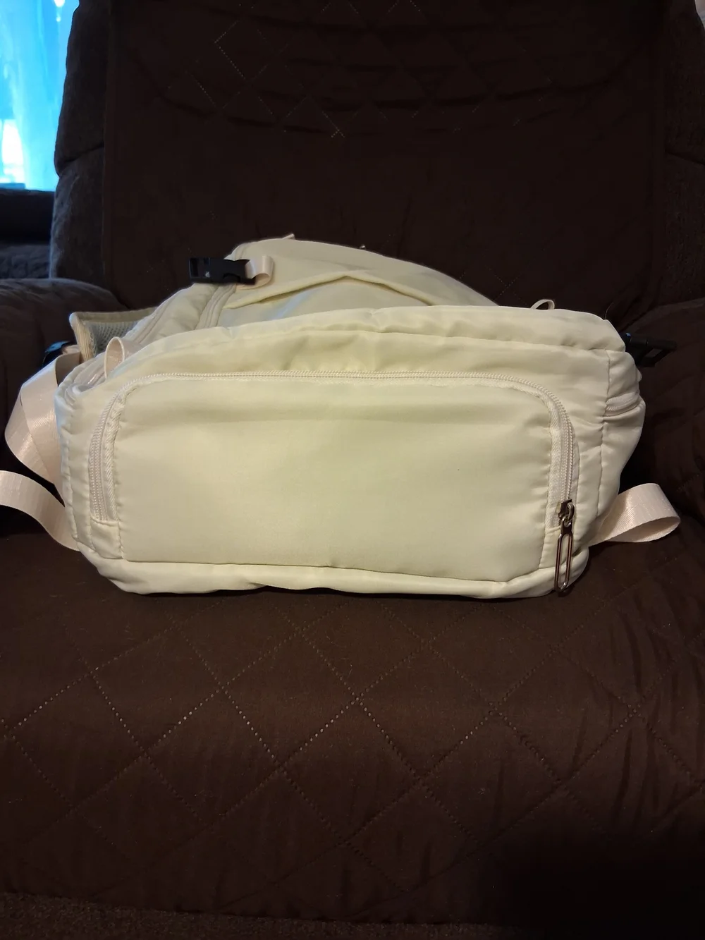 Unisex White Everyday Backpack